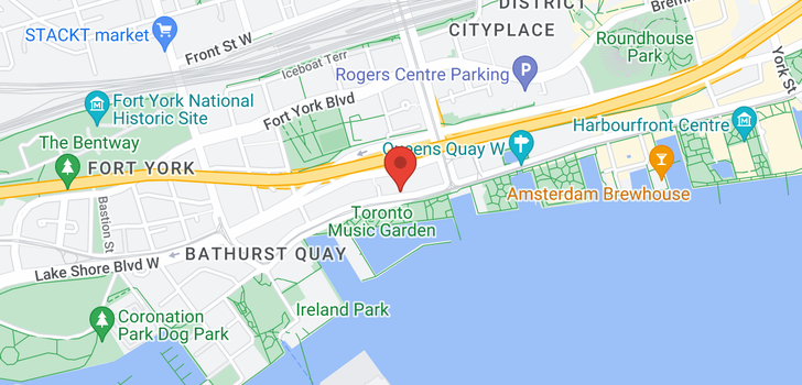 map of 474 QUEENS QUAY W
